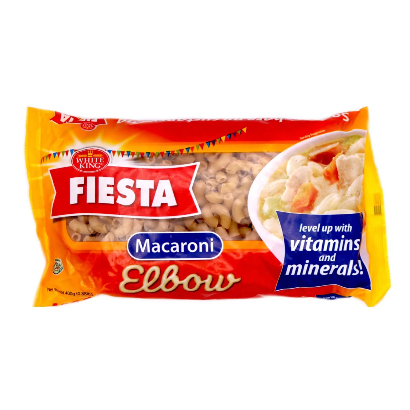 White King Fiesta Elbow Macaroni 400g