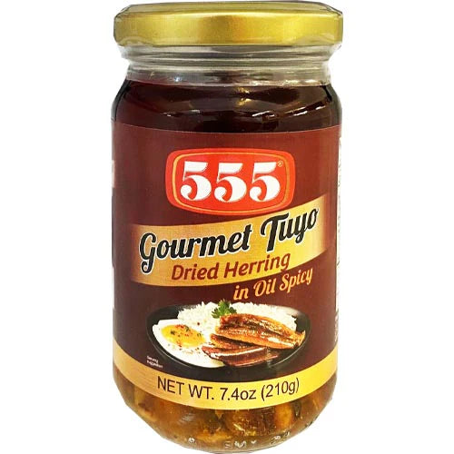 555 Gourmet Tuyo in Oil Spicy 210g