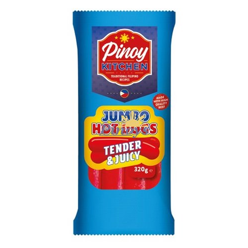 Pinoy Kitchen Jumbo Hotdog Regular 320g