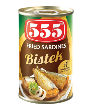 555 Sardines Bistek 155g