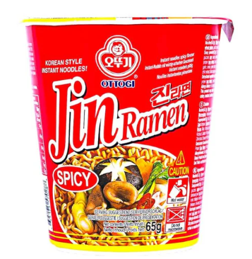 Ottogi Jin Ramen Spicy Cup 65g