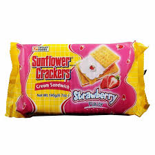 Sunflower Crackers Strawberry 190g