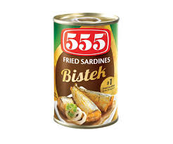 555 Sardines Bistek 155g